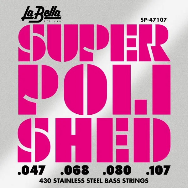 La Bella SP-47107 Super Polished Round Wound Bass Strings 47-107